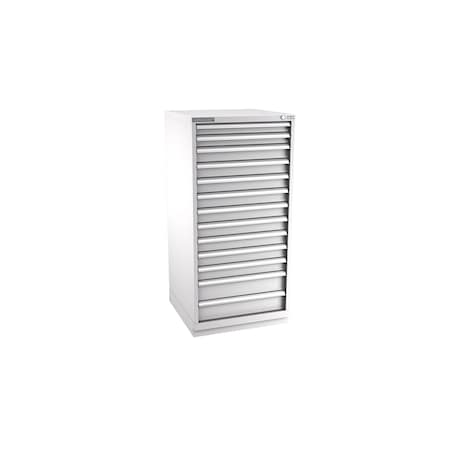 Champion Tool Storage Modular Drawer Cabinet, 13 Drawer, Light Gray, Steel, 28 in W x 28-1/2 in D x 59-1/2 in H S27001301ILCFTB-LG